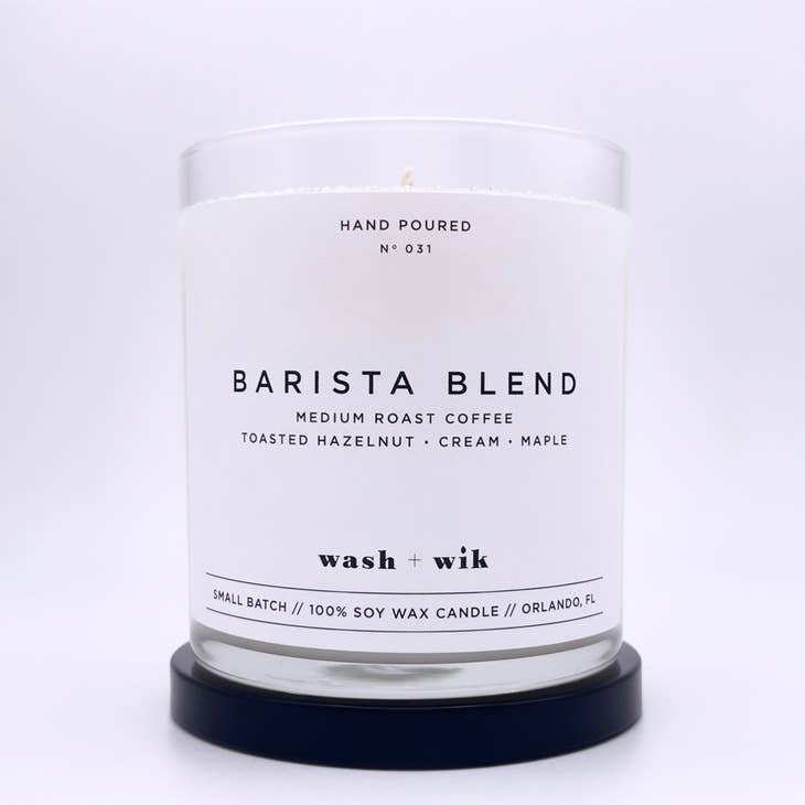 Barista Blend Soy Wax Candle | Hazelnut Coffee - 1 Wick