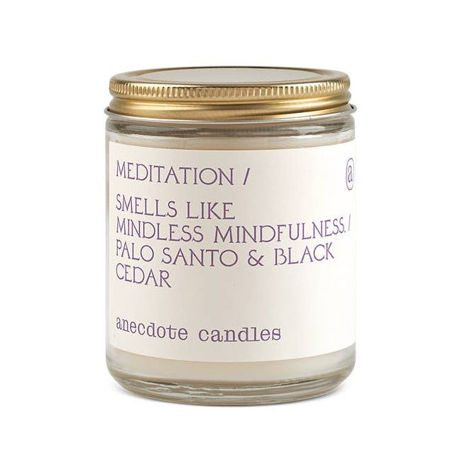 Meditation (Palo Santo & Black Cedar) Glass Jar Candle
