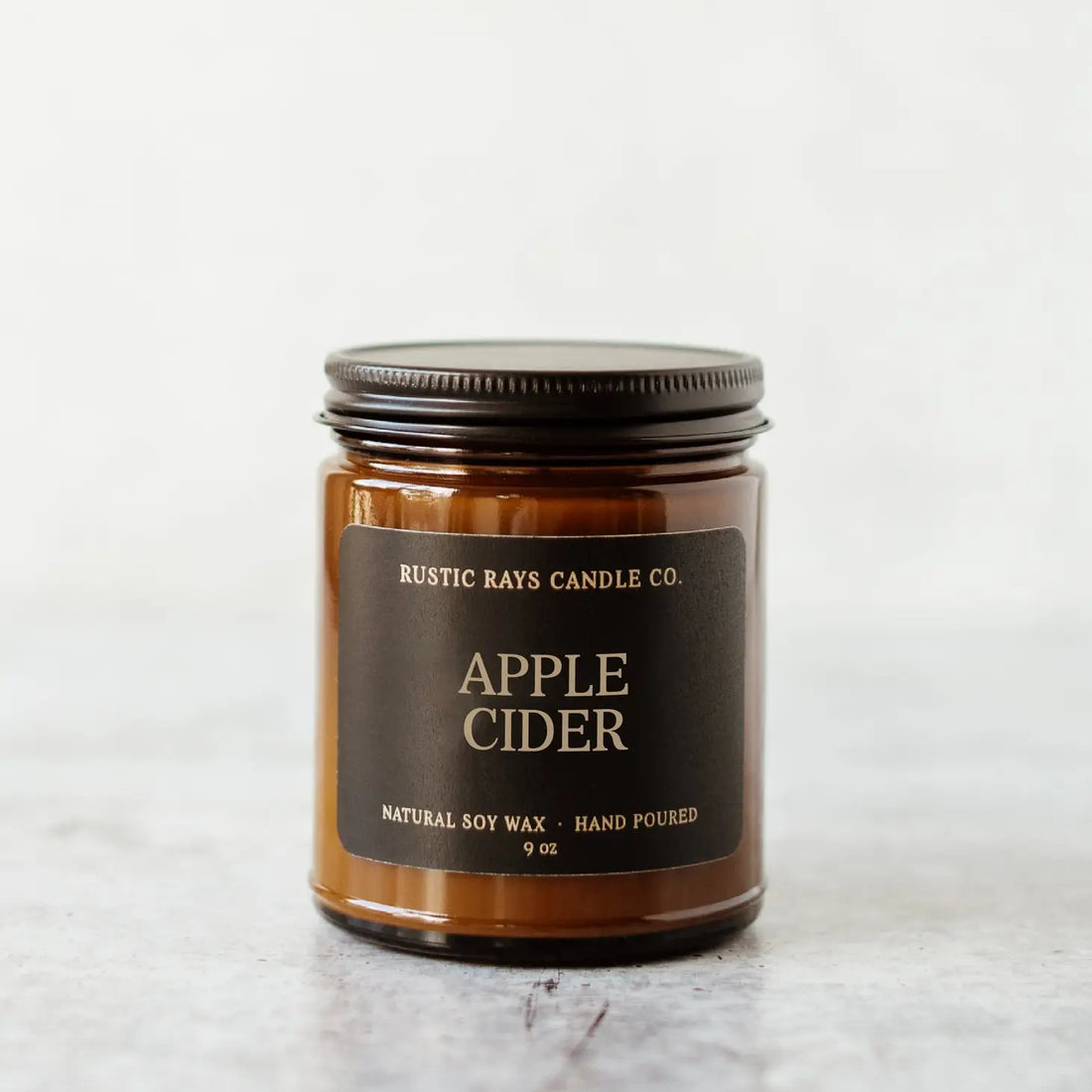 Apple Cider Soy Candle - Amber Jar - 9 oz